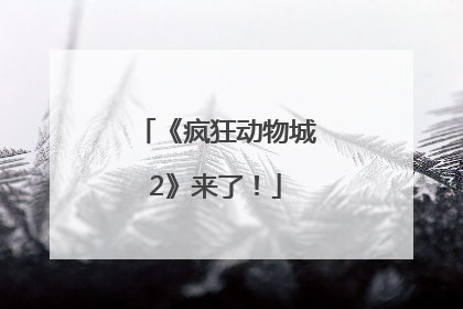 《疯狂动物城2》来了！