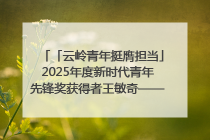 「云岭青年挺膺担当」2025年度新时代青年先锋奖获得者王敏奇——澜沧江上好渔人