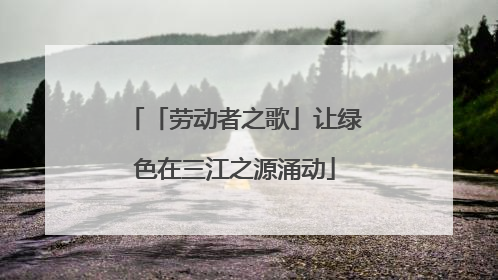 「劳动者之歌」让绿色在三江之源涌动