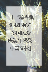 “粽香飘进我的心” 多国民众庆端午感受中国文化
