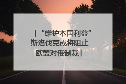 “维护本国利益” 斯洛伐克或将阻止欧盟对俄制裁