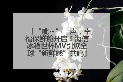 “呲～”一声，幸福保鲜舱开启！海信冰箱世杯MV引爆全球“新鲜感”共鸣