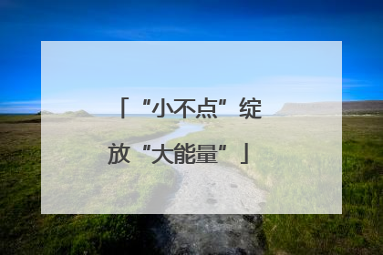 “小不点”绽放“大能量”