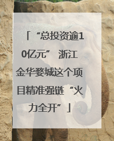“总投资逾10亿元” 浙江金华婺城这个项目精准强链“火力全开”