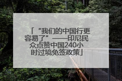 “我们的中国行更容易了”——印尼民众点赞中国240小时过境免签政策