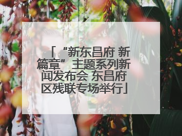 “新东昌府 新篇章”主题系列新闻发布会 东昌府区残联专场举行