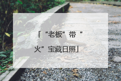 “老板”带“火”宝藏日照