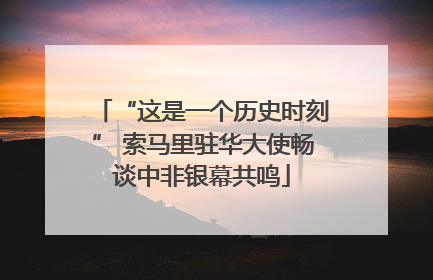 “这是一个历史时刻” 索马里驻华大使畅谈中非银幕共鸣