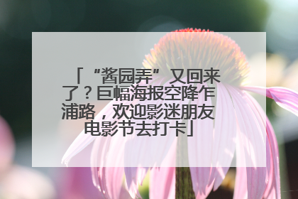 “酱园弄”又回来了？巨幅海报空降乍浦路，欢迎影迷朋友电影节去打卡
