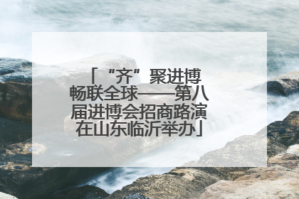 “齐”聚进博 畅联全球——第八届进博会招商路演在山东临沂举办