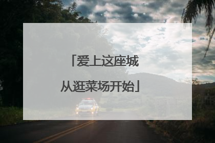 爱上这座城 从逛菜场开始