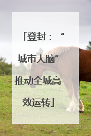 登封：“城市大脑”推动全城高效运转