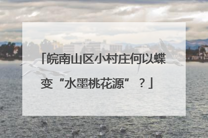 皖南山区小村庄何以蝶变“水墨桃花源”？