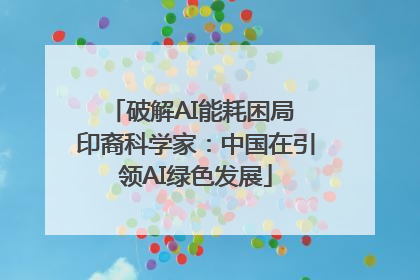 破解AI能耗困局 印裔科学家：中国在引领AI绿色发展