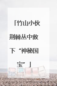 竹山小伙荆棘丛中救下“神秘国宝”