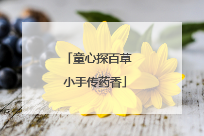 童心探百草 小手传药香