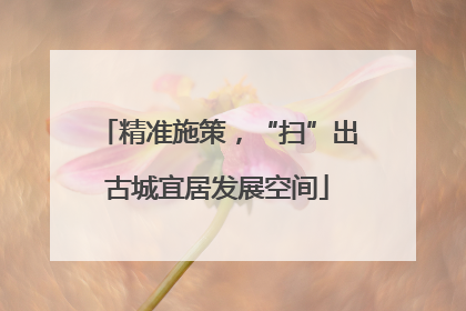 精准施策，“扫”出古城宜居发展空间