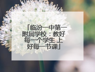 临汾一中第一附属学校：教好每一个学生 上好每一节课
