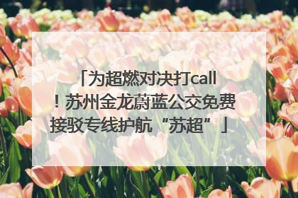 为超燃对决打call！苏州金龙蔚蓝公交免费接驳专线护航“苏超”