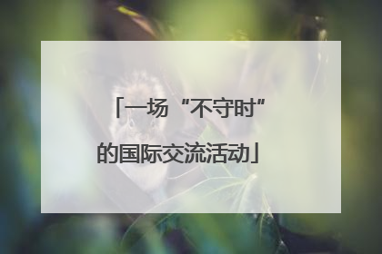 一场“不守时”的国际交流活动