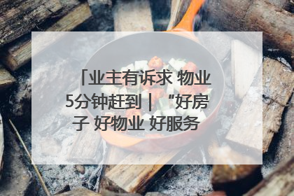 业主有诉求 物业5分钟赶到｜“好房子 好物业 好服务”系列报道④