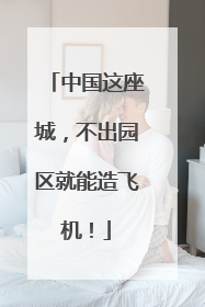 中国这座城，不出园区就能造飞机！