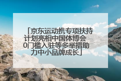 京东运动携专项扶持计划亮相中国体博会 0门槛入驻等多举措助力中小品牌成长