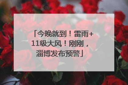 今晚就到！雷雨+11级大风！刚刚，淄博发布预警
