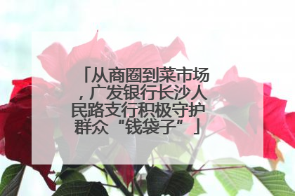 从商圈到菜市场，广发银行长沙人民路支行积极守护群众“钱袋子”