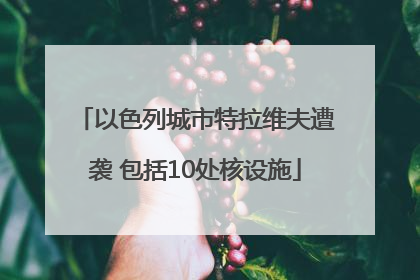 以色列城市特拉维夫遭袭 包括10处核设施