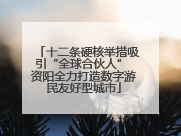 十二条硬核举措吸引“全球合伙人” 资阳全力打造数字游民友好型城市