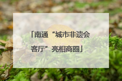 南通“城市非遗会客厅”亮相商圈