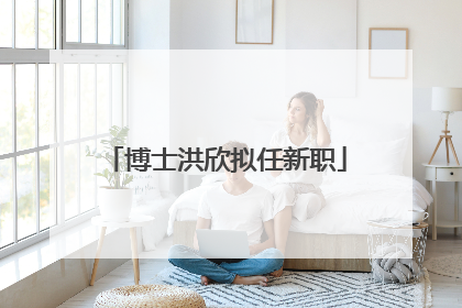 博士洪欣拟任新职