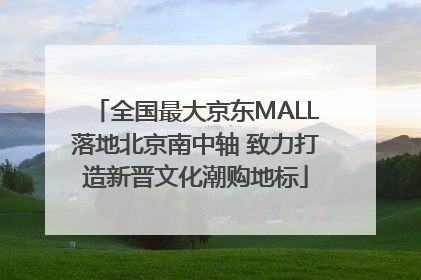 全国最大京东MALL落地北京南中轴 致力打造新晋文化潮购地标