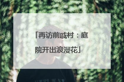 再访前戚村：庭院开出浪漫花
