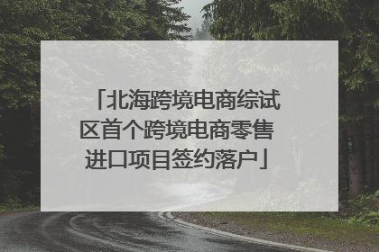 北海跨境电商综试区首个跨境电商零售进口项目签约落户
