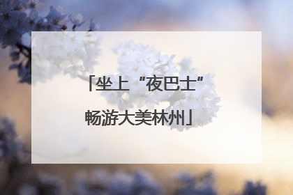坐上“夜巴士” 畅游大美林州