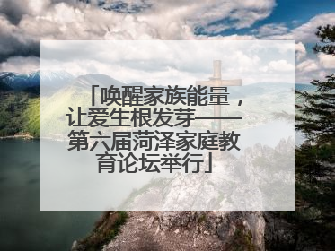唤醒家族能量，让爱生根发芽——第六届菏泽家庭教育论坛举行