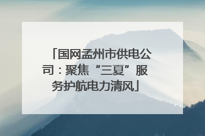 国网孟州市供电公司：聚焦“三夏”服务护航电力清风