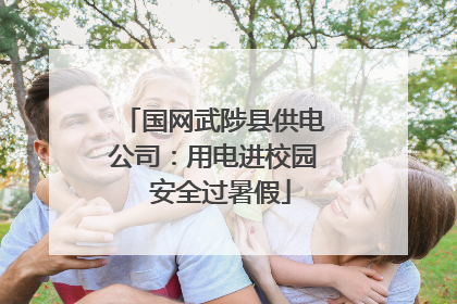 国网武陟县供电公司：用电进校园  安全过暑假