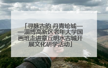 寻脉古韵 丹青绘城——淄博高新区老年大学国画班走进章丘明水古城开展文化研学活动