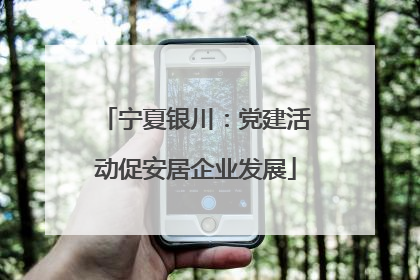 宁夏银川：党建活动促安居企业发展