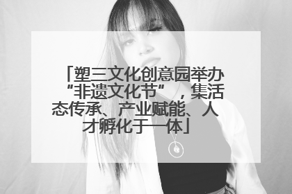 塑三文化创意园举办“非遗文化节”，集活态传承、产业赋能、人才孵化于一体