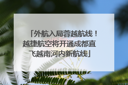 外航入局蓉越航线！越捷航空将开通成都直飞越南河内新航线