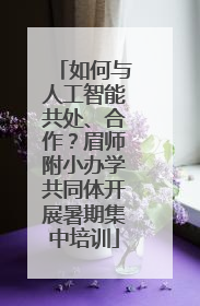 如何与人工智能共处、合作？眉师附小办学共同体开展暑期集中培训