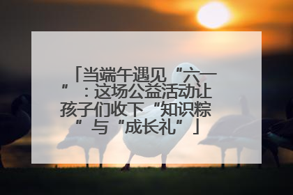 当端午遇见“六一”：这场公益活动让孩子们收下“知识粽”与“成长礼”