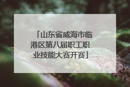 山东省威海市临港区第八届职工职业技能大赛开赛