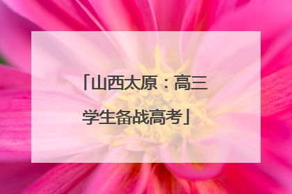 山西太原：高三学生备战高考