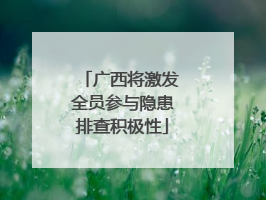 广西将激发全员参与隐患排查积极性