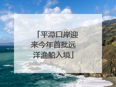 平潭口岸迎来今年首批远洋渔船入境